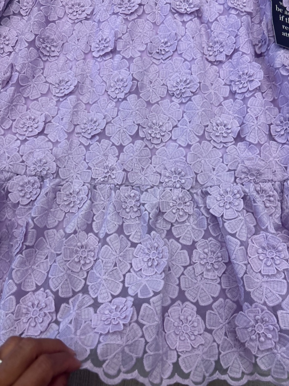 NWT Tuckernuck purple lace floral dress L - Picture 6 of 9
